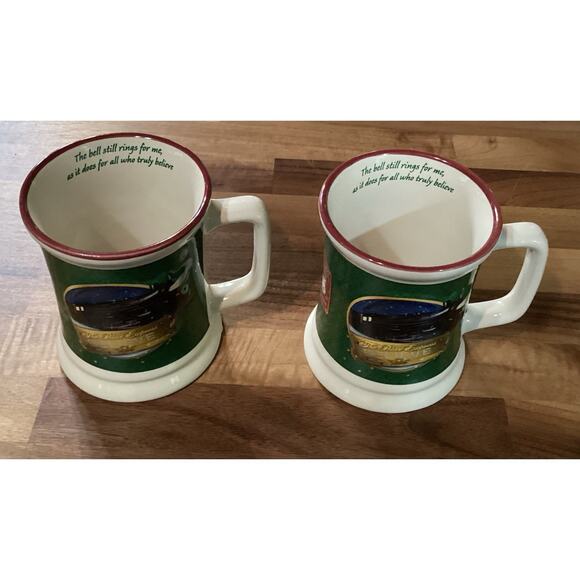 Set Of 2 The Polar Express Train “Believe” Coffee Cup Mugs Christmas 3D - Picture 2 of 10